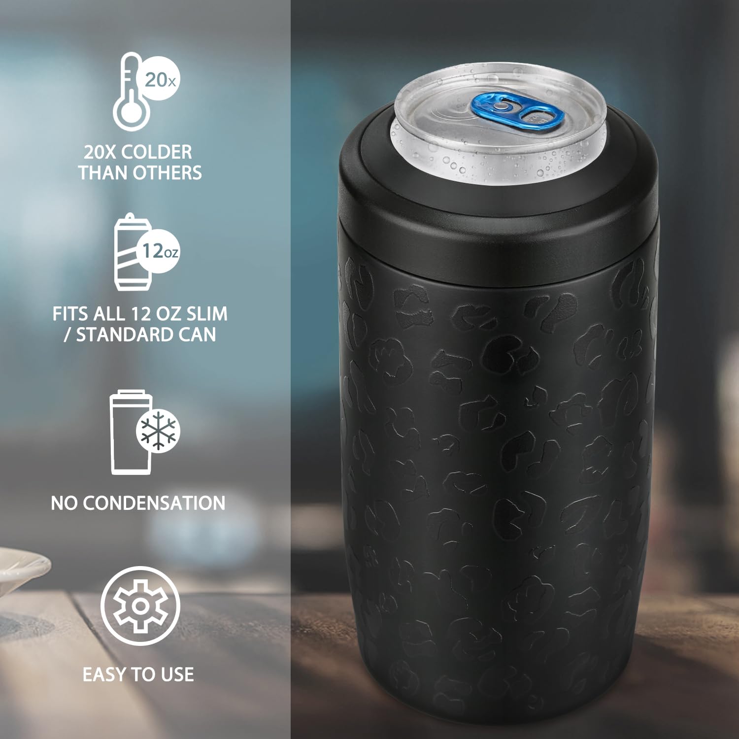 Itslife 4-en-1 enfriador para vaso 16 onzas, mantiene la bebida fría.