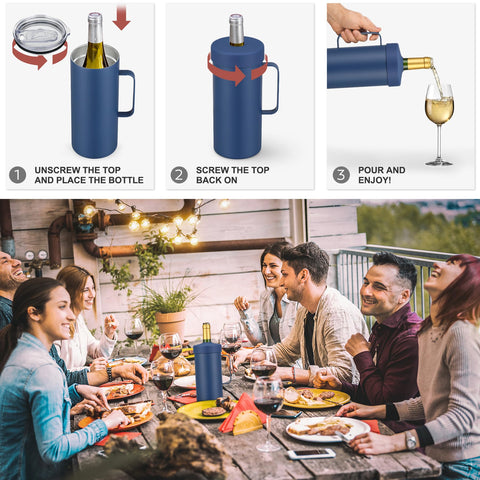 Itslife doble-pared-termica ofrece enfriamiento estable sin hielo.