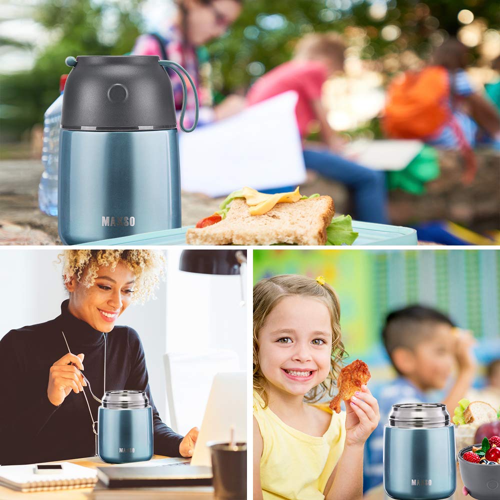 Itslife jar termico para comida: cierre a prueba de fugas, ideal para bolsas y mochilas.