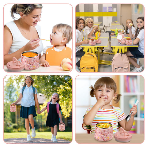Itslife Kids Thermo arcoíris interior inoxidable apto para comidas calientes o frías