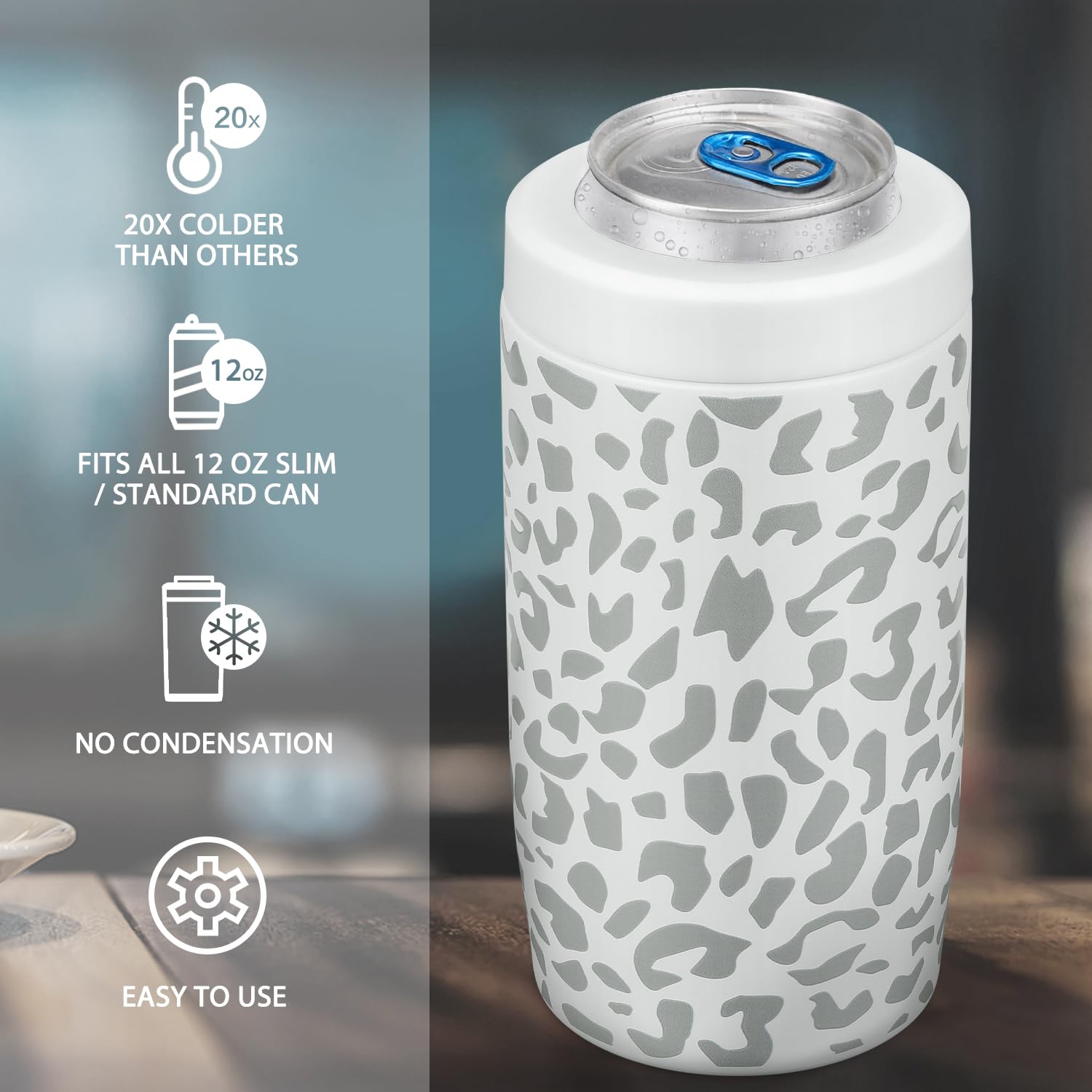 Itslife MAXSO 4-en-1 compatibilidad 12oz para latas y botellas.