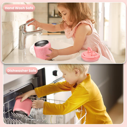 Itslife Termo Sopa rosado ideal para uso escolar diario.
