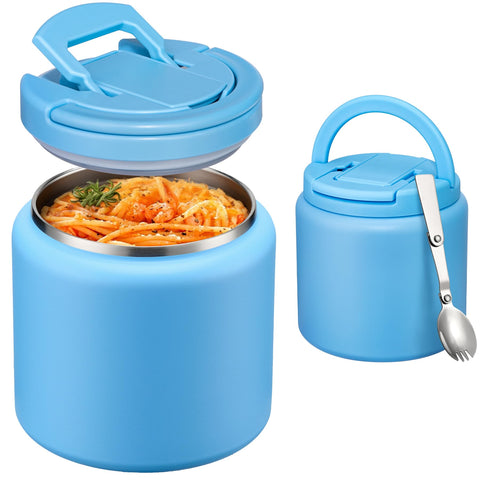 Itslife Soup Thermo con tapa buckle azul ideal para llevar comidas calientes