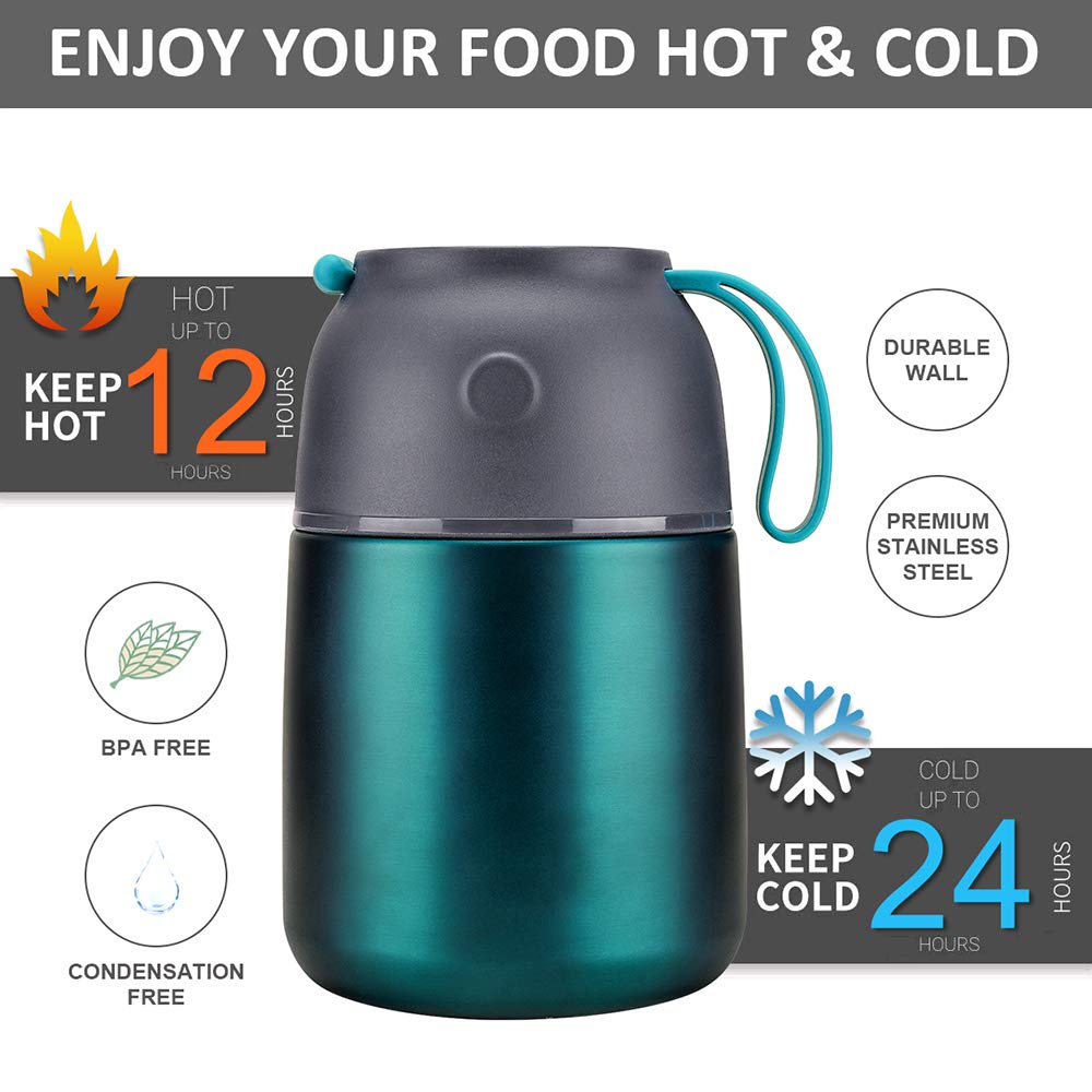 Itslife tapa integrada con cuchara facilita comer en movimiento.