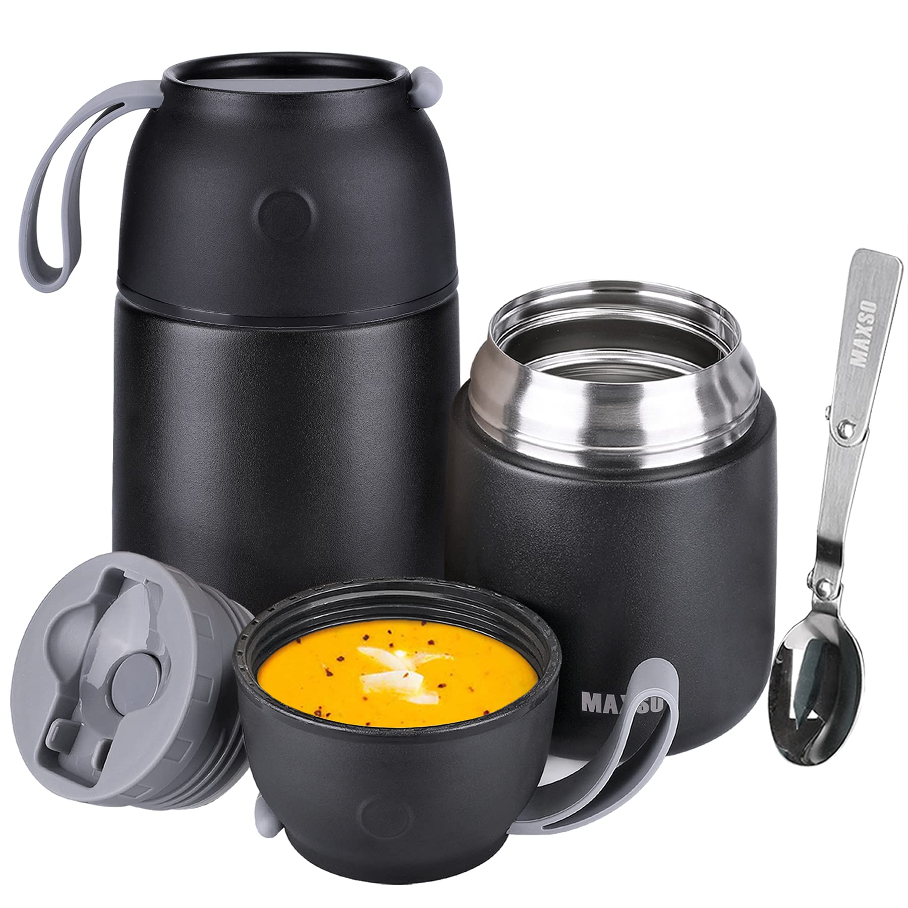 Itslife tarro térmico de 17 onzas con cierre hermético, ideal para almuerzo escolar