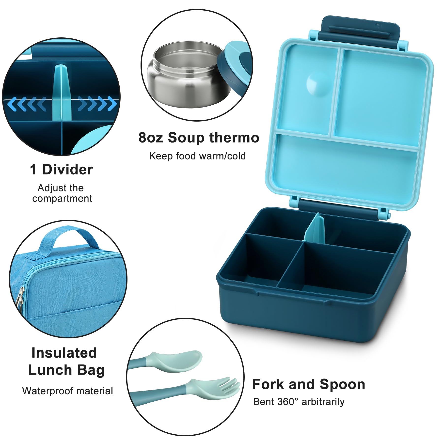 Itslife utensilios incluidos: cuchara y tenedor para comer al instante
