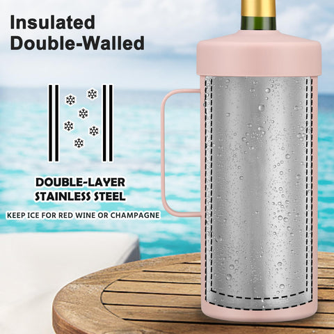 Itslife vaso-termo portátil, cómodo de llevar y mantiene bebidas frías.