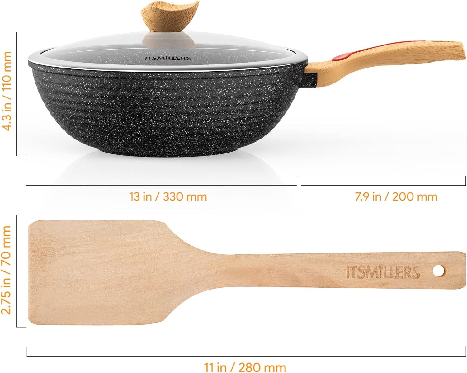 ItsMillers wok compatible con inducción para mayor versatilidad