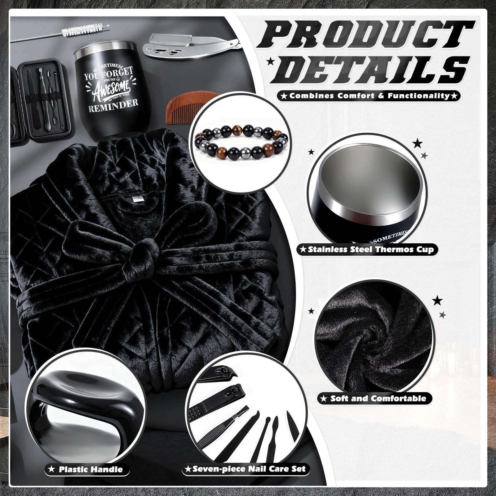IUUIVV Abrebotellas negro, complemento práctico para momentos sociales.