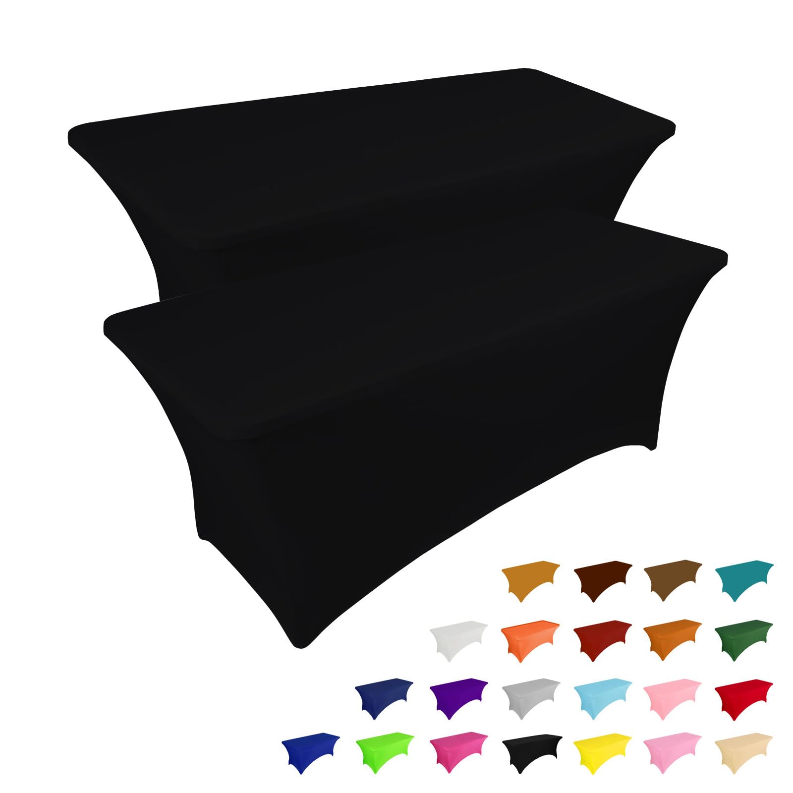 Mantel elástico IVAPUPU para mesa rectangular 6 ft con ajuste perfecto y acabado limpio