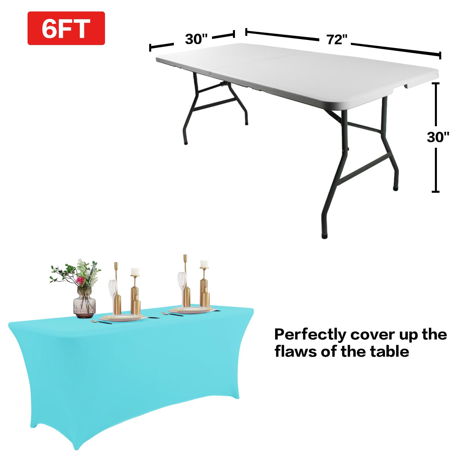 Mantel IVAPUPU para bodas y buffets con acabado uniforme.