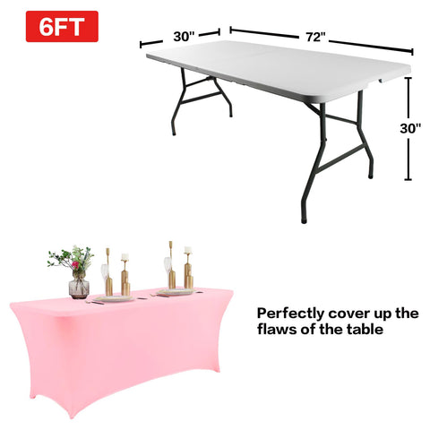 IVAPUPU mantel 6 pies rosa para eventos y fiestas