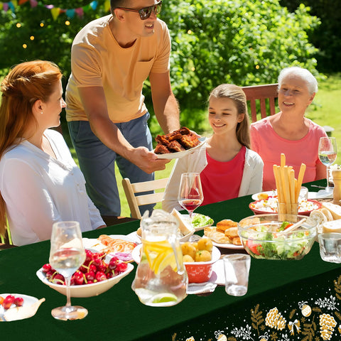 IVAPUPU mantel-uso-cena-familia mantiene la mesa protegida durante la comida.