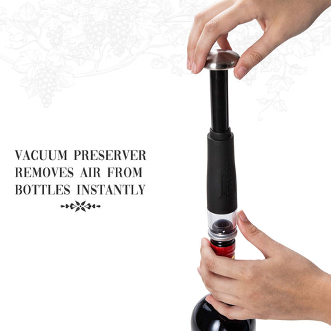 Ivation tapones con fecha para sellar y registrar la apertura de la botella.