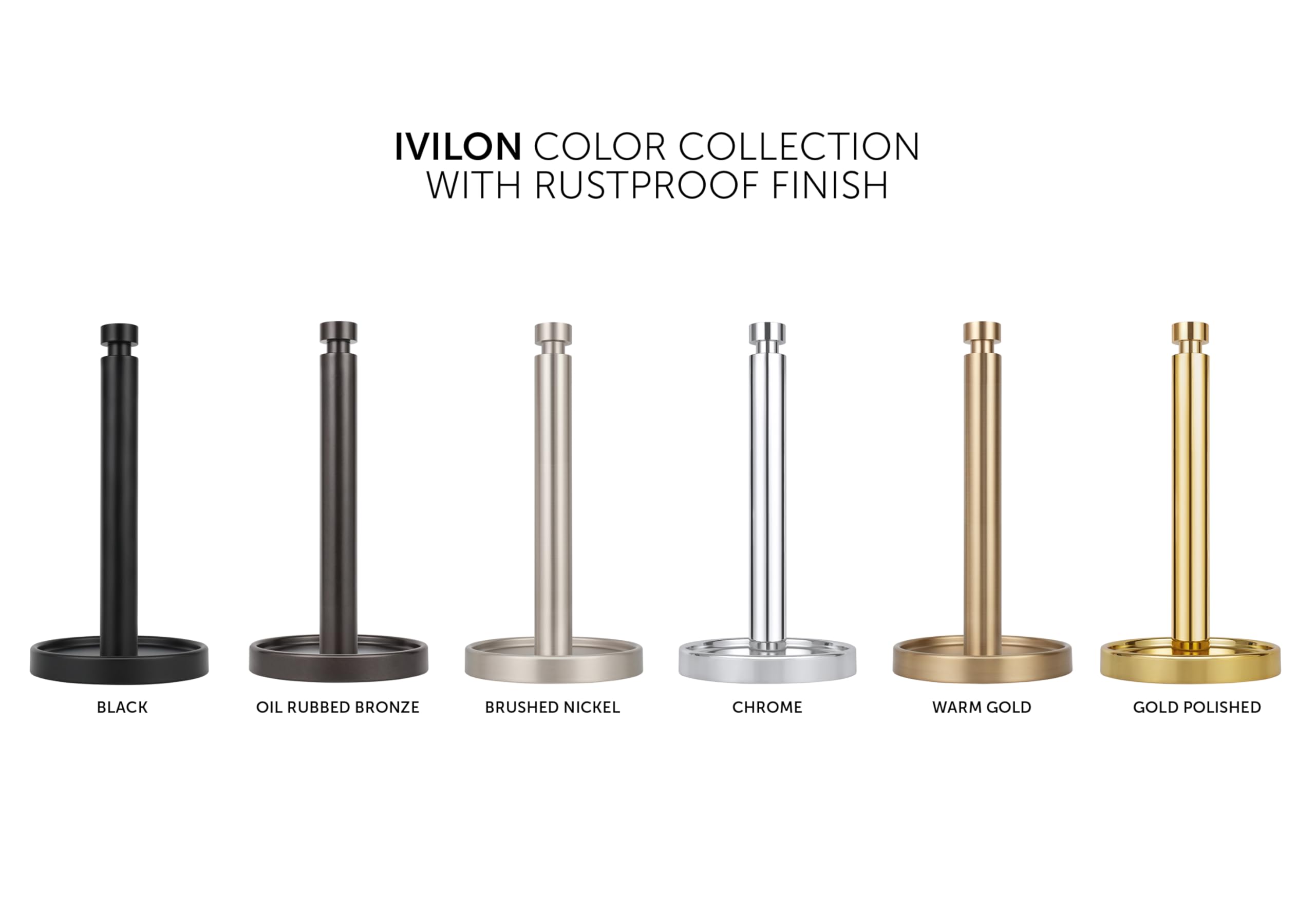 Ivilon portarrollos diseño moderno y minimalista que complementa cualquier cocina.