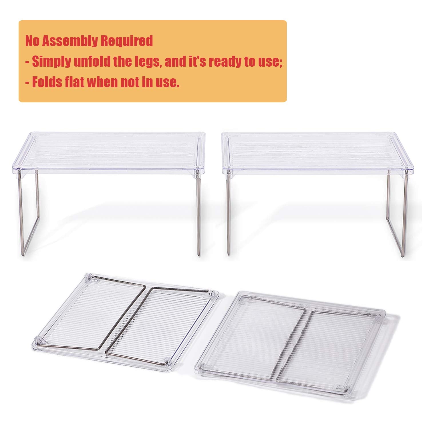 IVYHOME organizador encimera plegable diseño compacto perfecto para cocinas pequeñas.