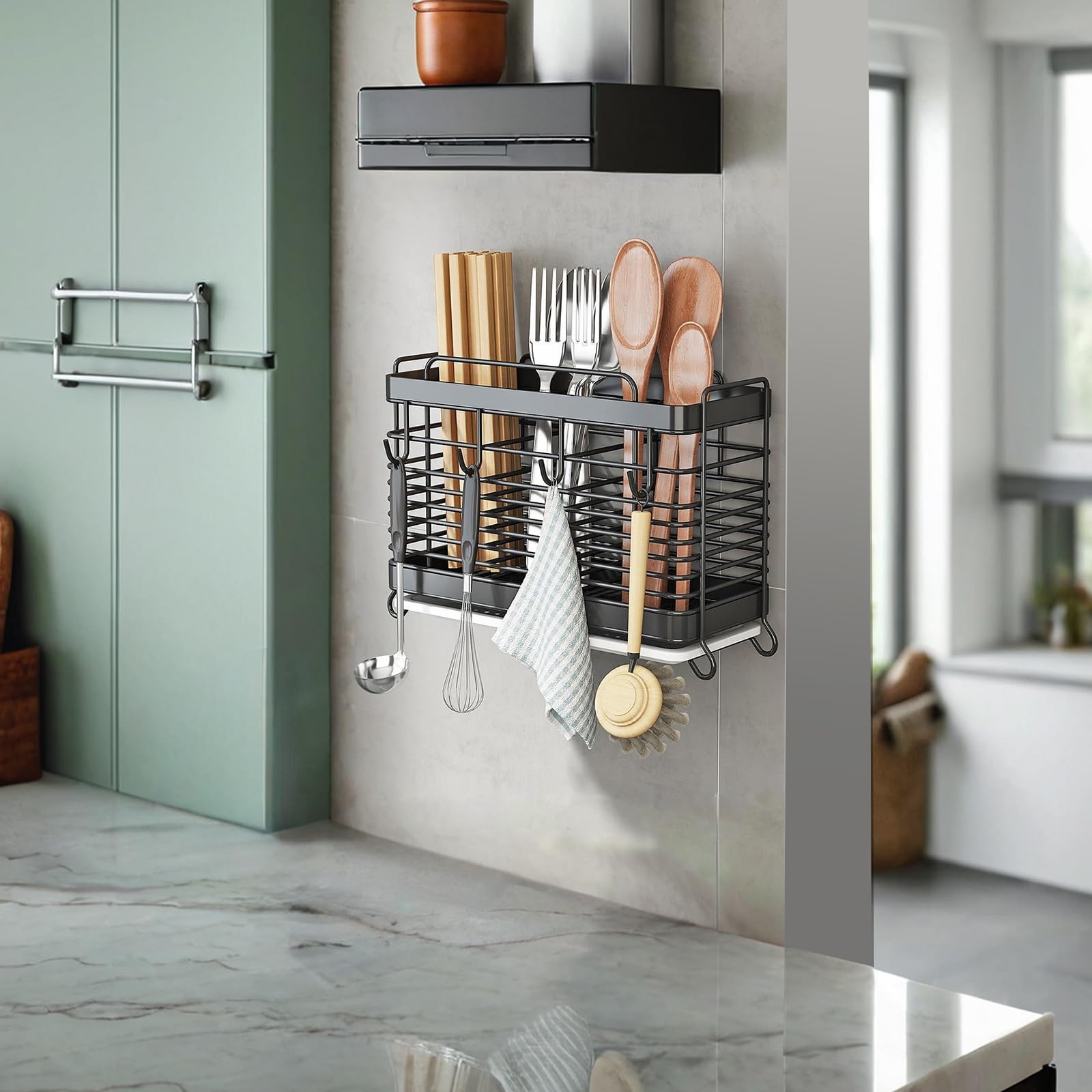 IWNTWY porta utensilios mantiene la cocina limpia y ordenada.
