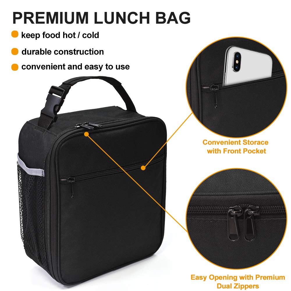 IWTTWY bolsa de almuerzo con correa y asa desmontables para viajar