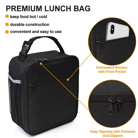 IWTTWY bolsa de almuerzo con correa y asa desmontables para viajar