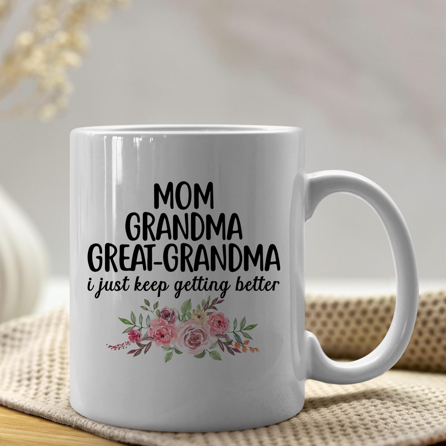 Taza IWXYI gran abuela, empaque resistente para envio seguro.