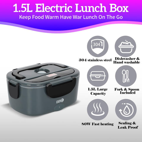 IXIIE lunchbox con uso 110V/24V/12V para comer caliente en cualquier lugar