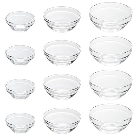 Conjunto Iyulania de cuencos claros para organizar ingredientes en la cocina.