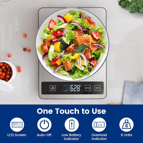 Pantalla LCD de izeyu con números claros para lecturas rápidas.
