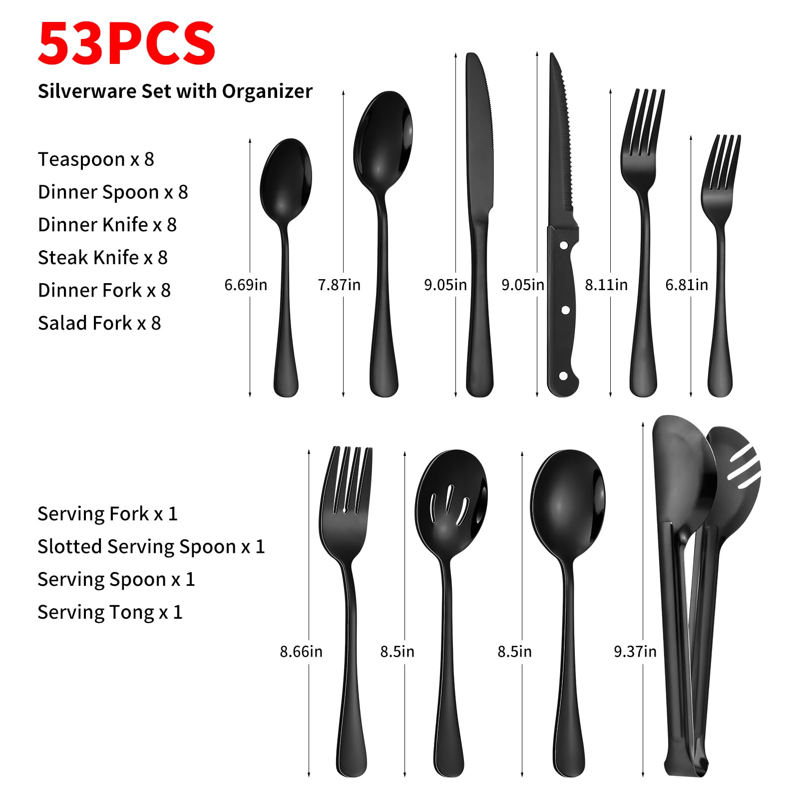 Izurok utensilios de servicio en acero inoxidable para buffets y reuniones