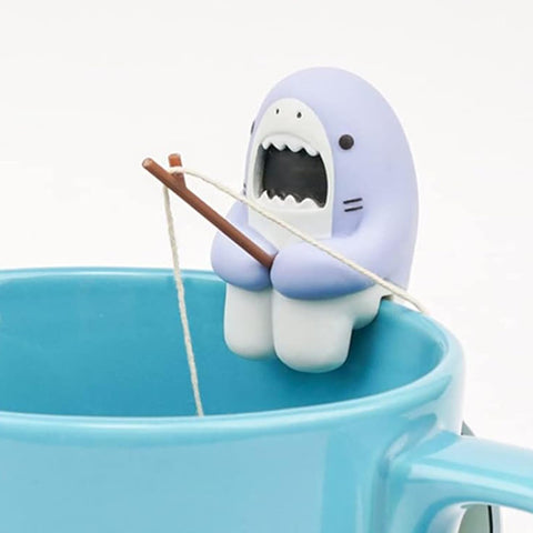 JackCao infusor tiburon creativo para una experiencia de té divertida