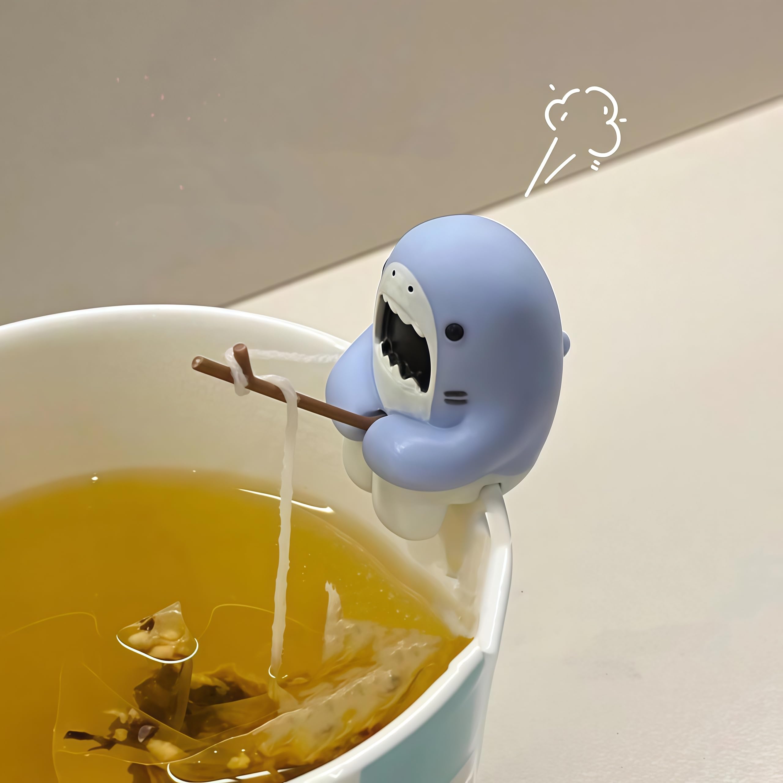 Infusor tiburon JackCao con diseño divertido para tazas