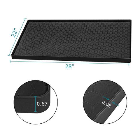 Jacooxi Alfombrilla silicona para cocina, resistente a aceites y fácil de limpiar.