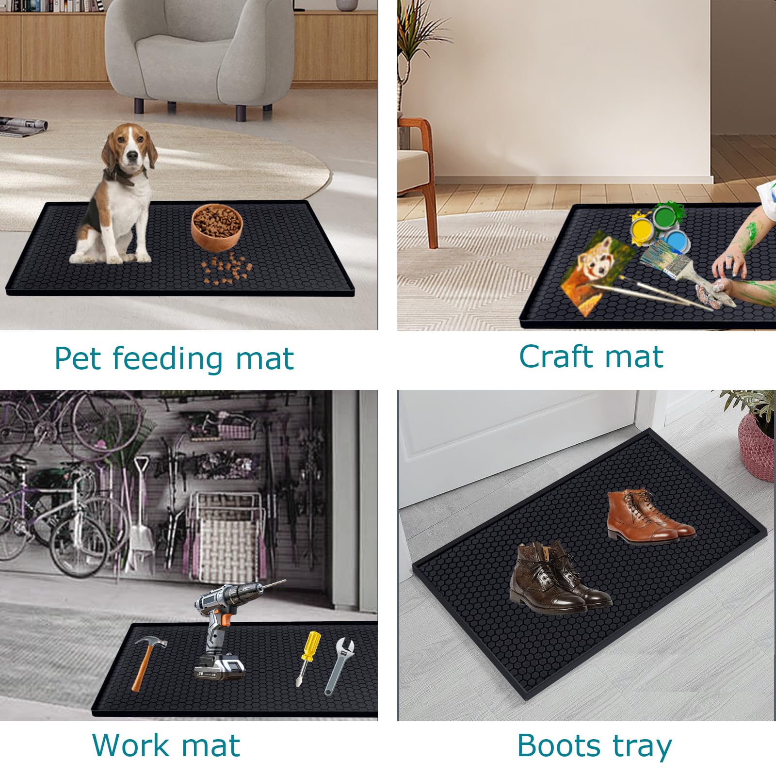 Jacooxi mat uso-multiproposito: ideal como bandeja para mascotas.