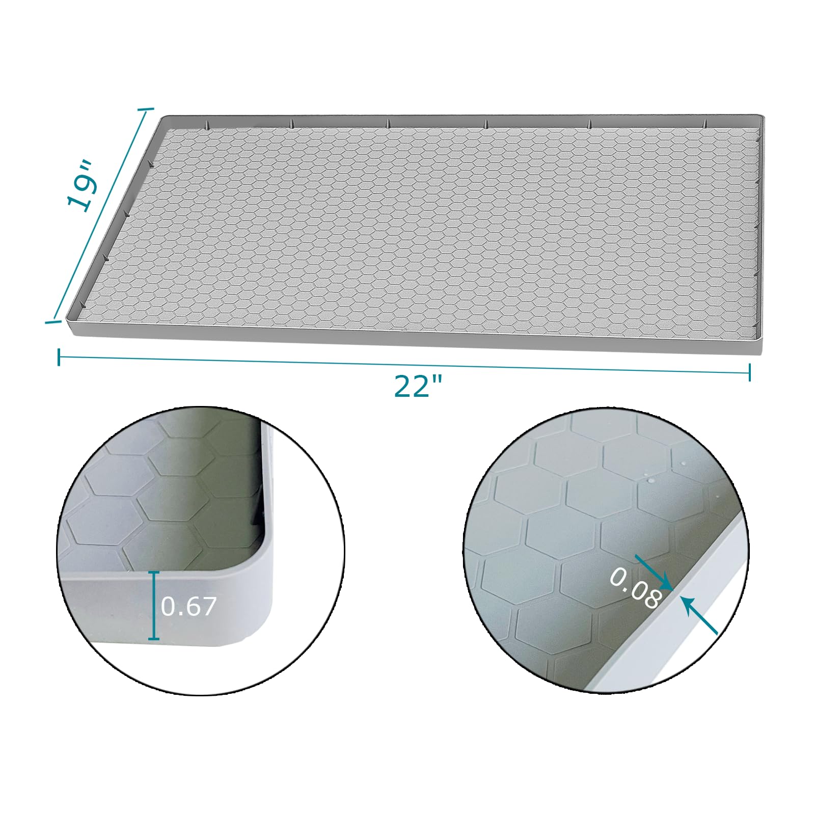 Jacooxi protector de silicona impermeable para cocina y baño