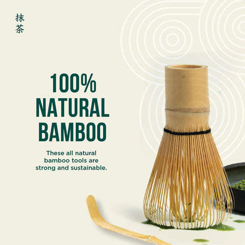 Jade Leaf Matcha chashaku cuchara de bambú para medir dosis precisas