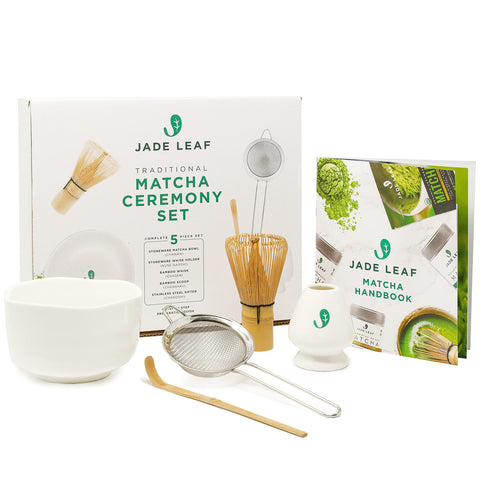 Jade Leaf Matcha cuenco ceremonial para preparar matcha auténtico.