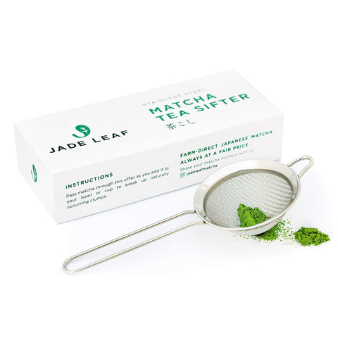 JADE LEAF MATCHA - malla ultrafina para grumos cero en el matcha, textura suave