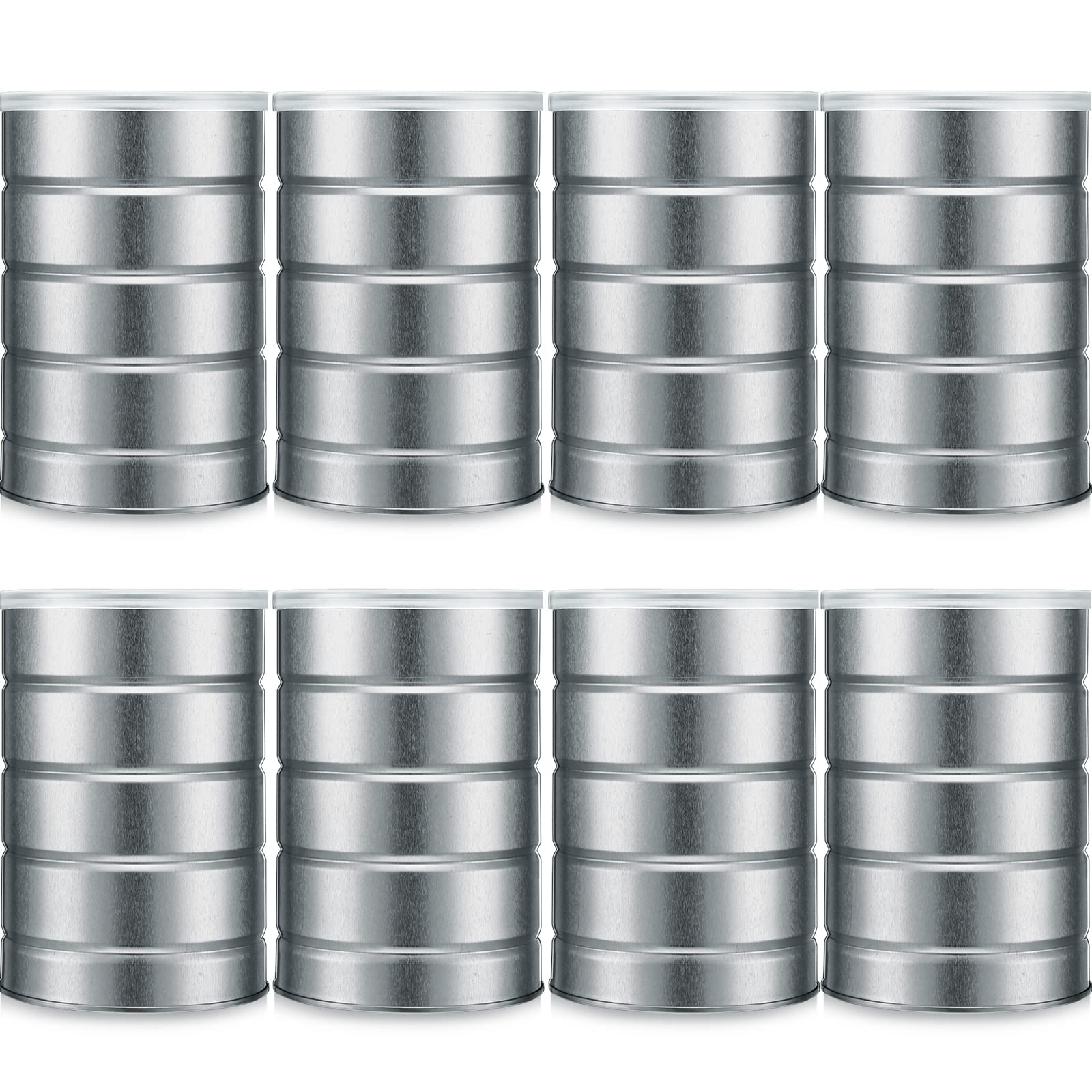 Lata Jadive de metal para café vacía con tapa, ideal para almacenamiento organizado.
