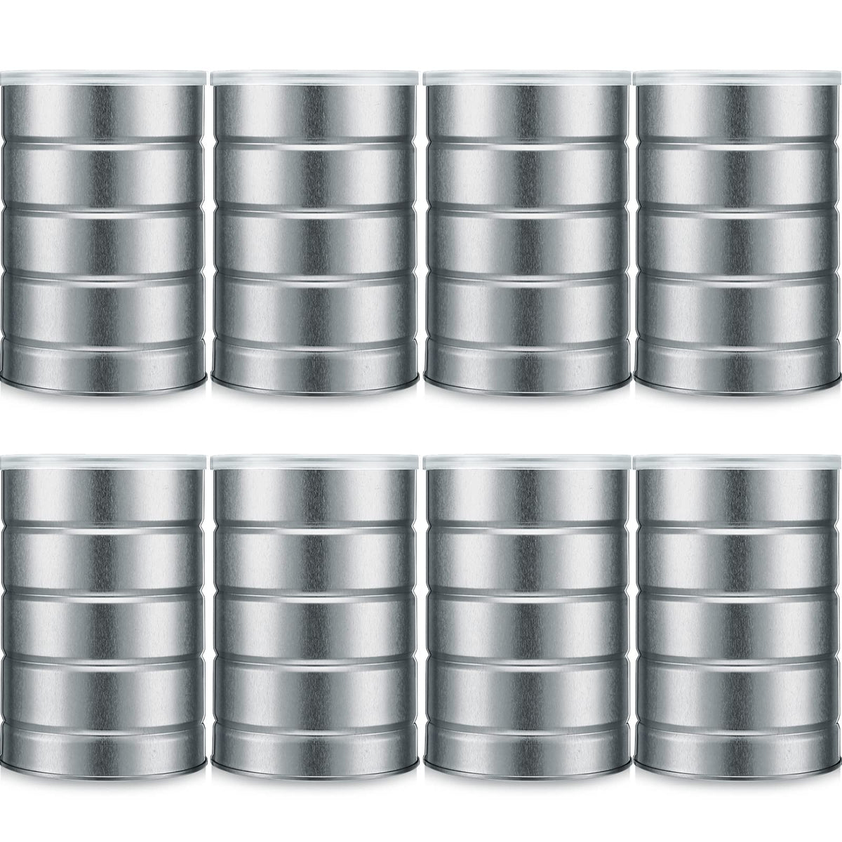 Lata Jadive de metal para café vacía con tapa, ideal para almacenamiento organizado.