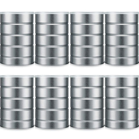 Lata Jadive de metal para café vacía con tapa, ideal para almacenamiento organizado.