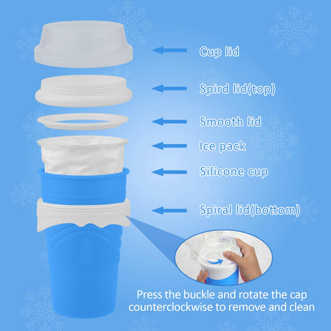 Copa Jairuty Granizado diseño portátil ideal para oficina y gimnasio.