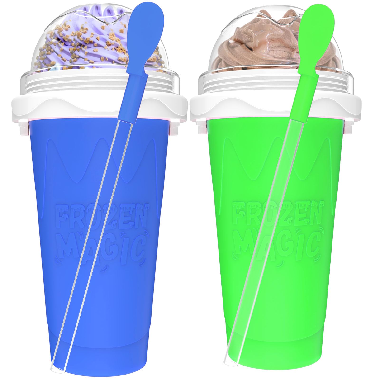 Jairuty granizados copa azul-verde de 350 ml para bebidas frías en casa