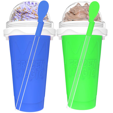 Jairuty granizados copa azul-verde de 350 ml para bebidas frías en casa