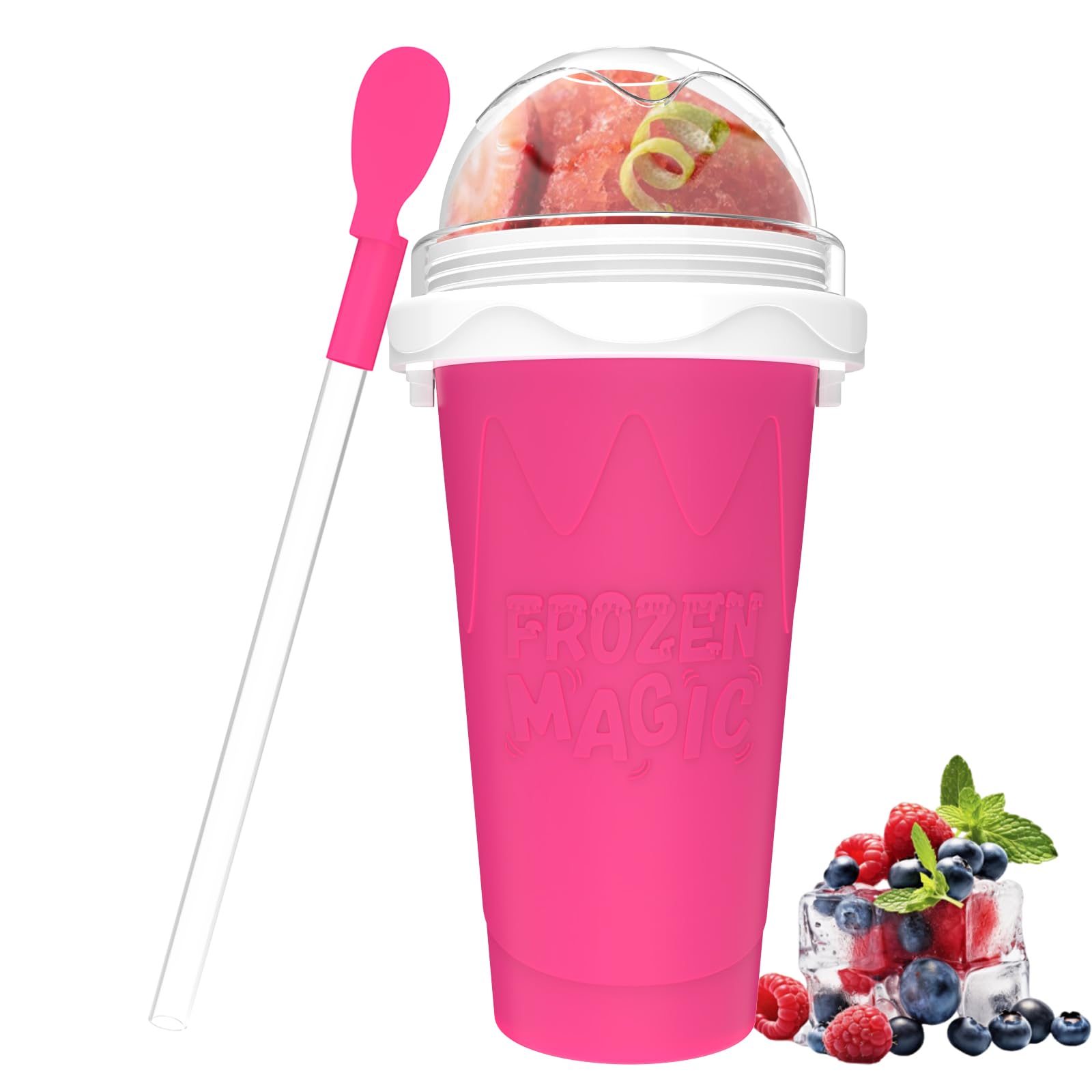 Vaso Jairuty granizados visto de frente, ideal para refrescar en casa