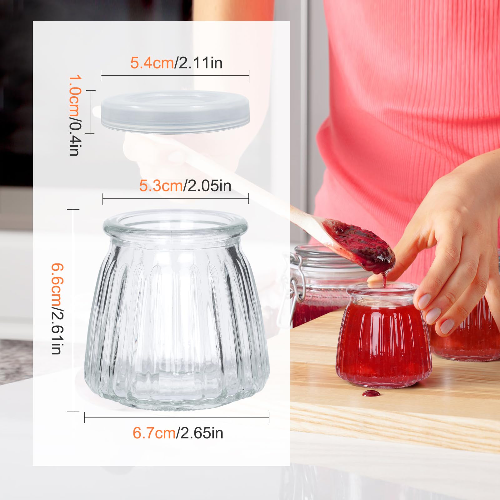 Frascos Jaisie.W para alimentos permiten conservar especias o postres con estilo