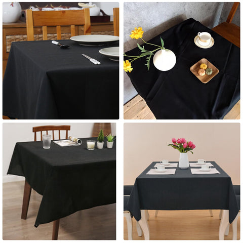 JALANCY mantel negro para restaurantes, limpieza rápida tras servicio.