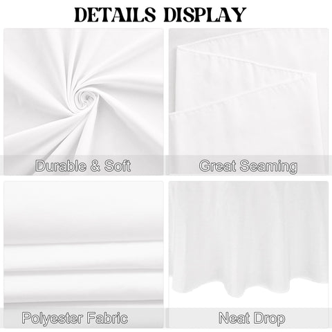 Mantel redondo JALANCY, lavable a máquina para facilitar la limpieza.