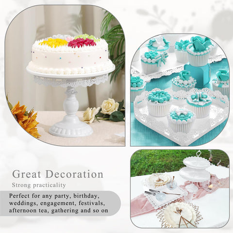 Pequeña portata Jalancy con base para cupcakes, fácil de usar.