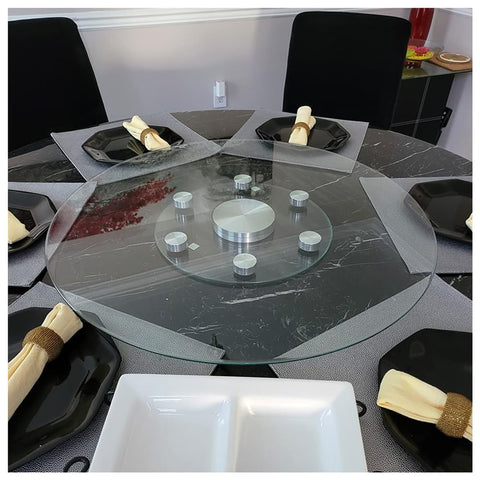 Jalidun Lazy Susan con ruedas, movimiento suave y alcance rápido.