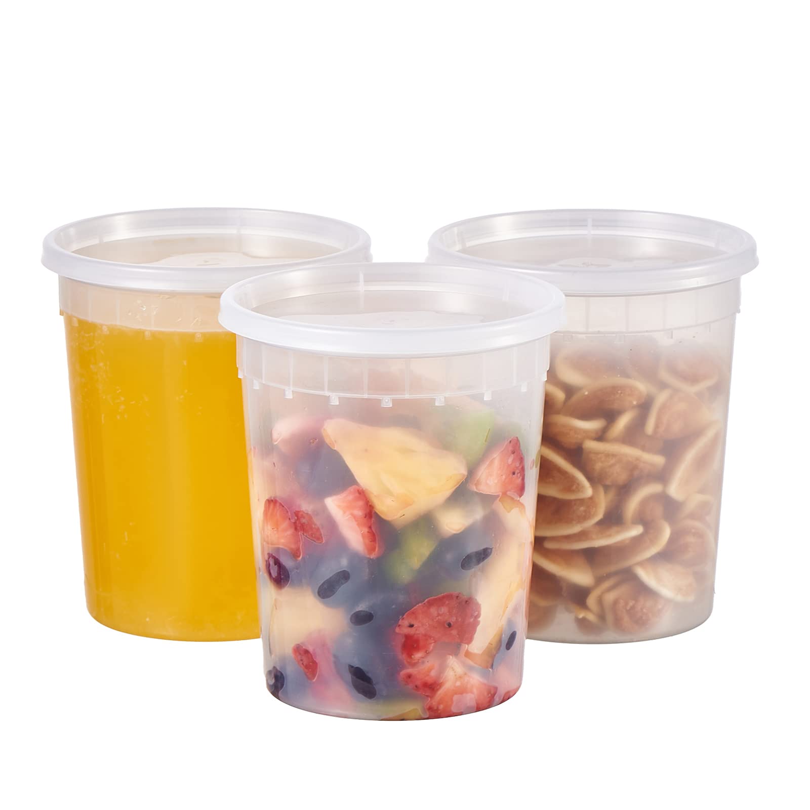 Jaluxing contenedores de alimentos 32 onzas con tapa hermética para porciones