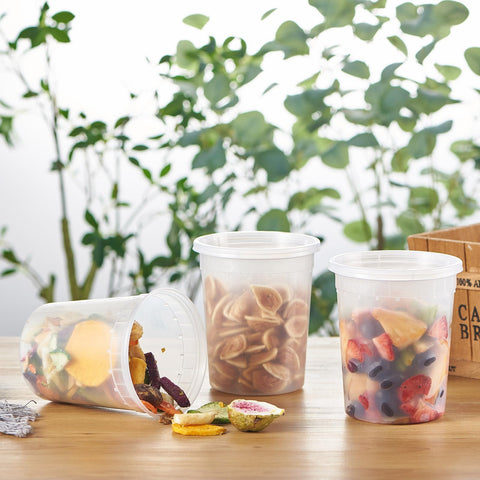 Jaluxing contenedores de alimentos aptos para lavavajillas para limpieza rápida